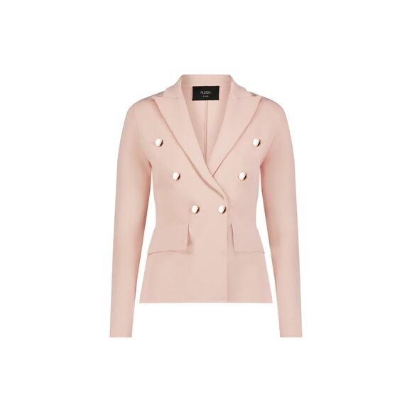 Aleeza Paris Danielle Blazer Jacket Sz XL Blush Tan w/gold $199 Retail SOLD OUT - Picture 1 of 8